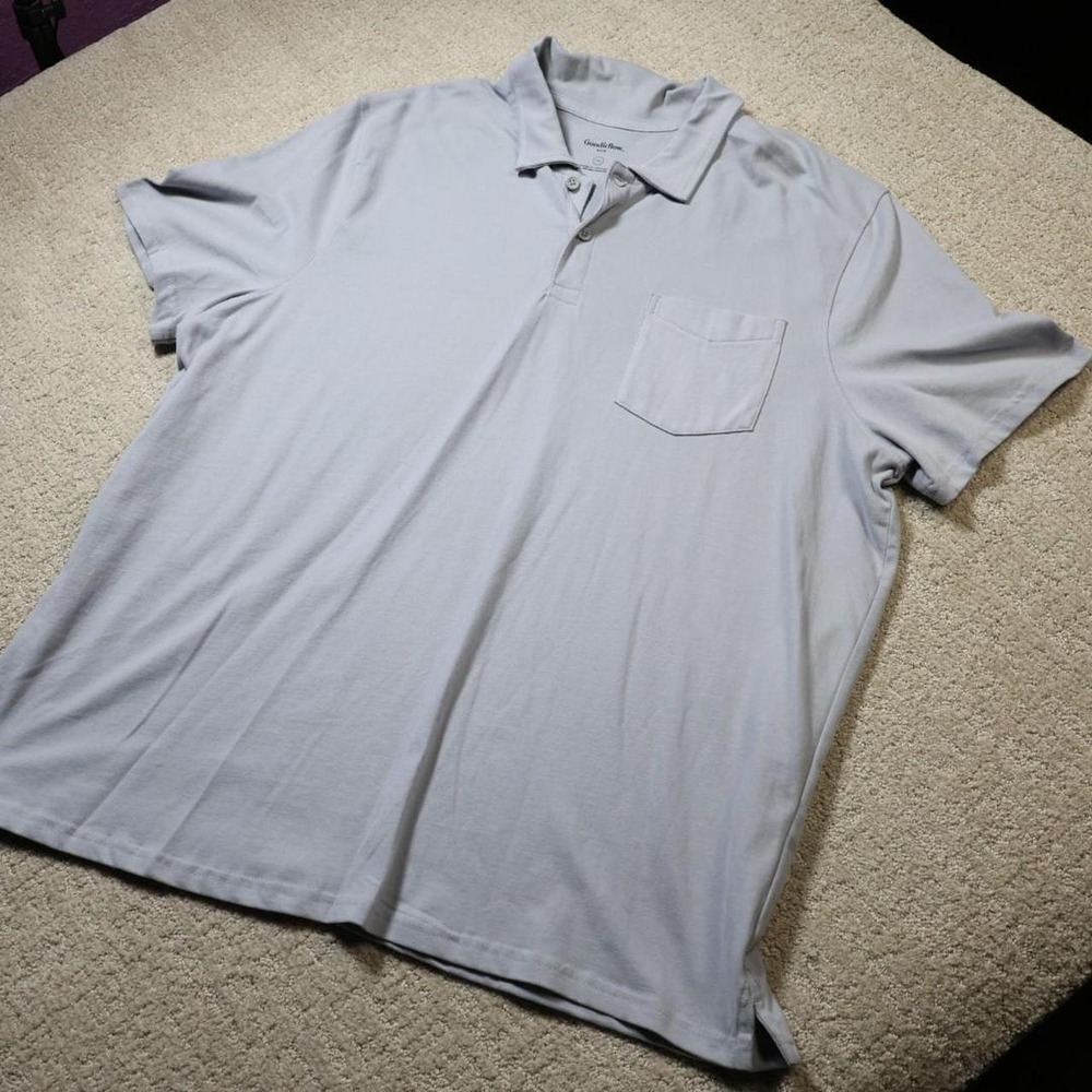 Goodfellow & Co. men's light gray polo shirt